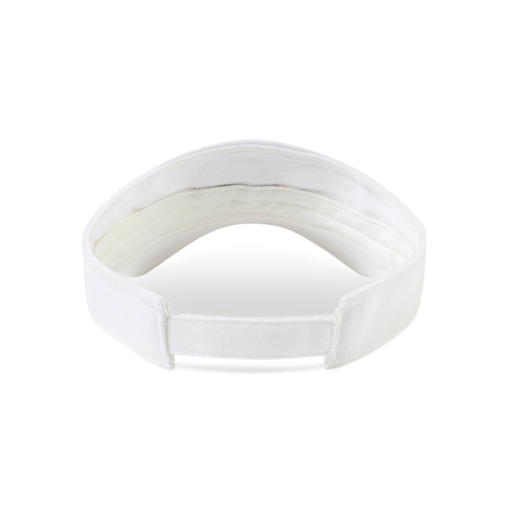 Merrimack Hat Co. Cotton Sun and Sport Visor Embroidery - White - View 3