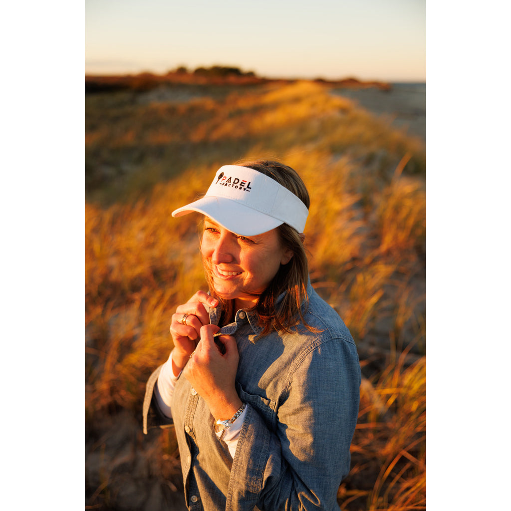 Merrimack Hat Co. Cotton Sun and Sport Visor Transfer - White - View 6