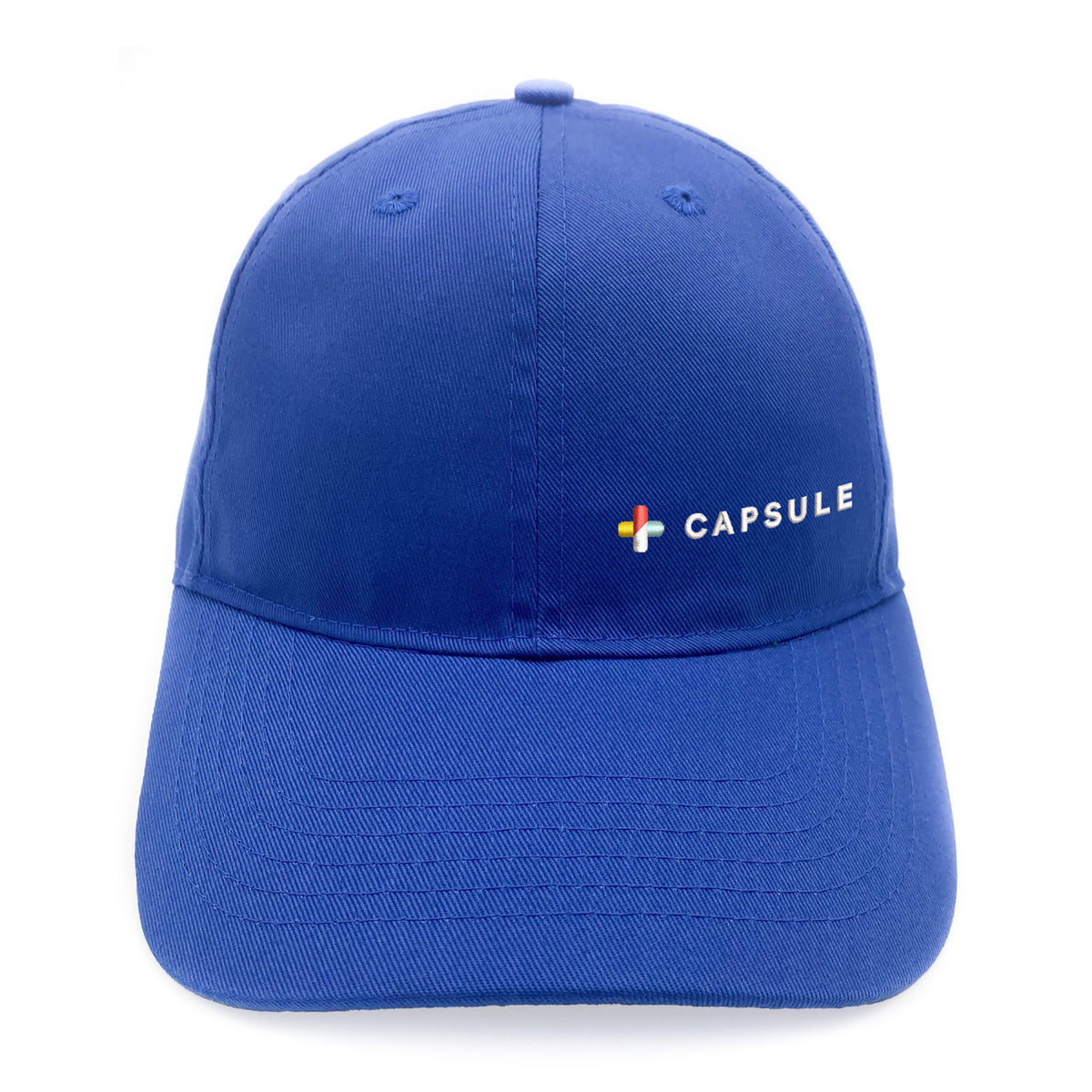 Merrimack Hat Co. Emerson Unstructured Cotton Cap Embroidery - Cobalt - View 2