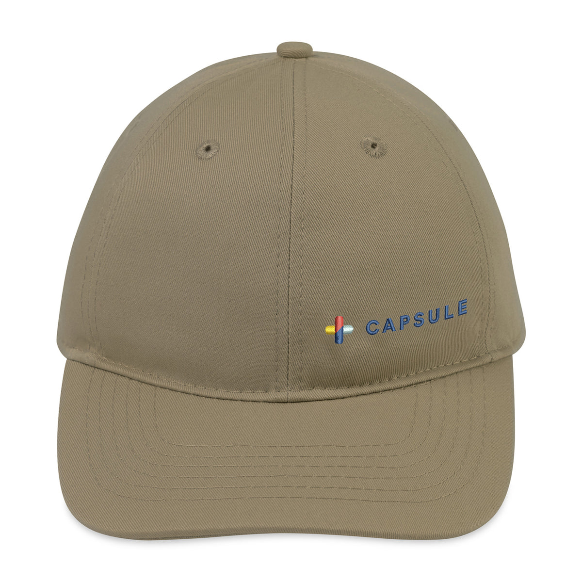 Merrimack Hat Co. Emerson Unstructured Cotton Cap Embroidery - Khaki - View 2