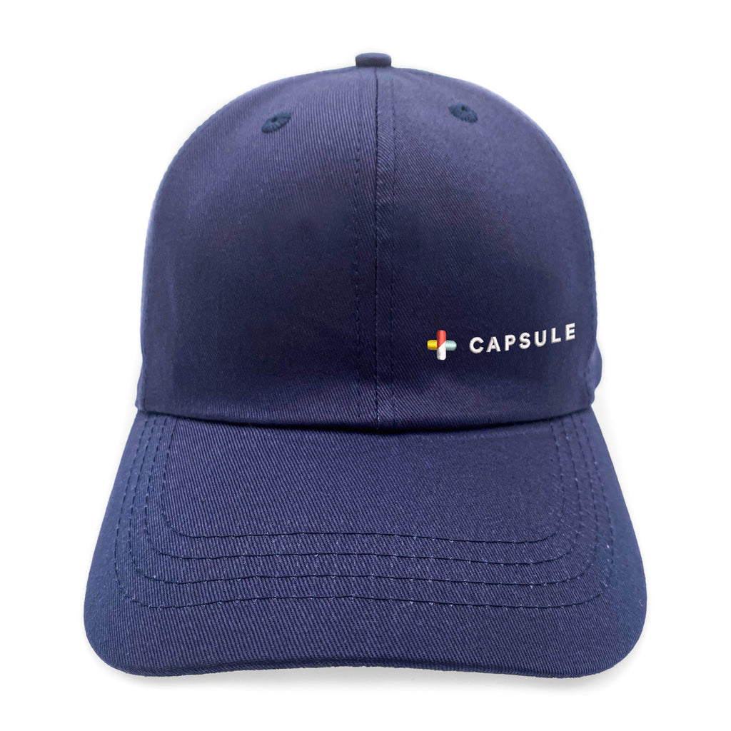 Merrimack Hat Co. Emerson Unstructured Cotton Cap Embroidery - Navy - View 2