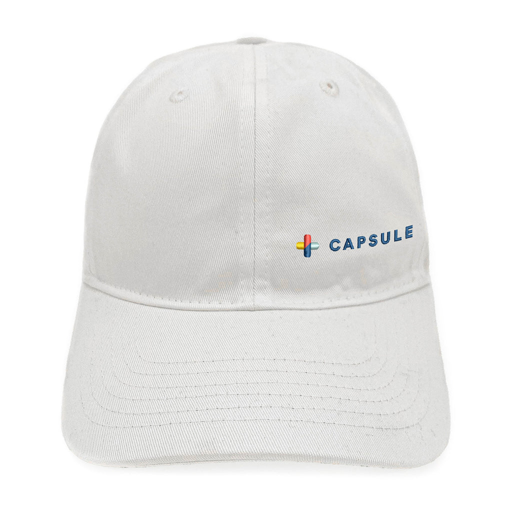 Merrimack Hat Co. Emerson Unstructured Cotton Cap Embroidery - White - View 2