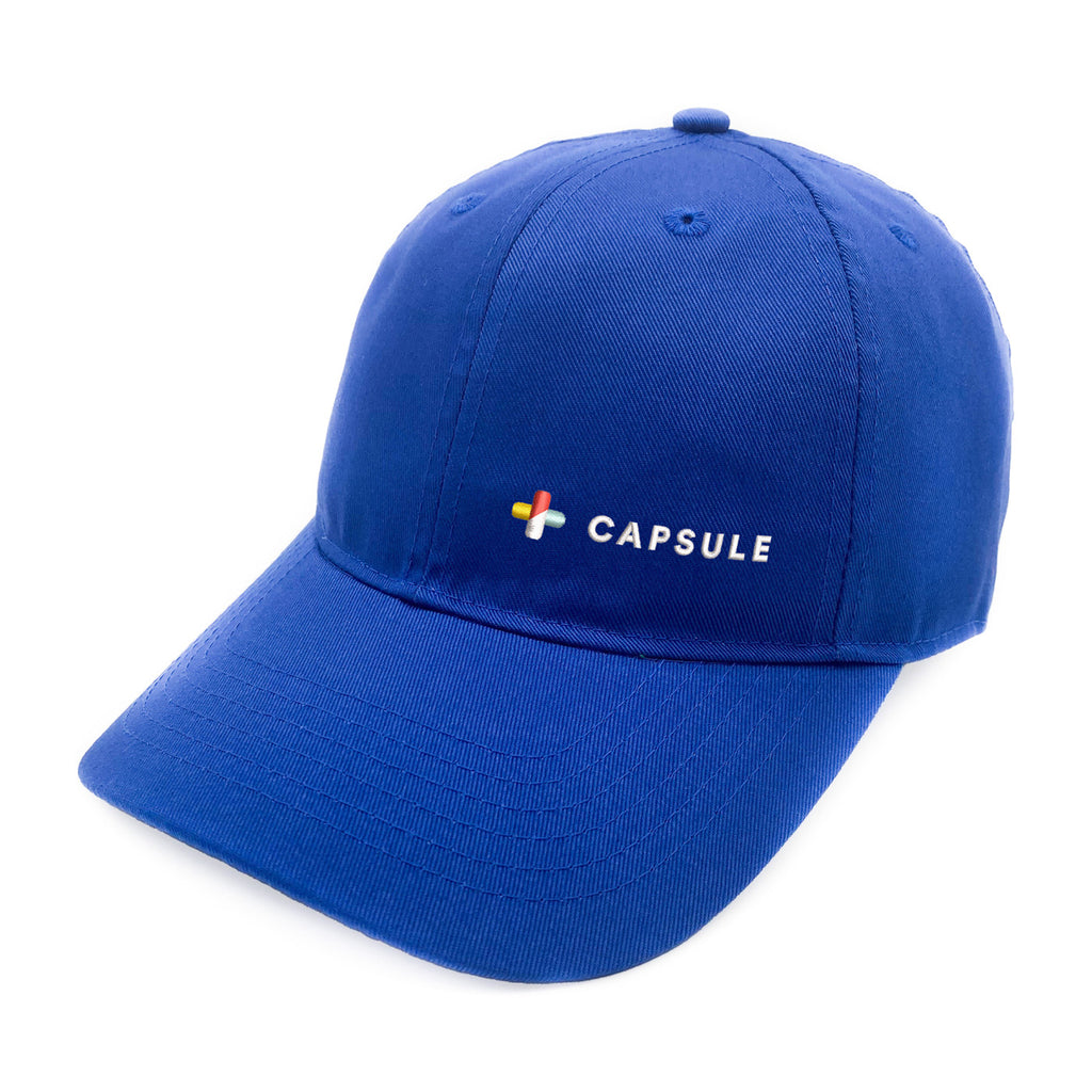Merrimack Hat Co. Emerson Unstructured Cotton Cap Transfer - Cobalt - View 1