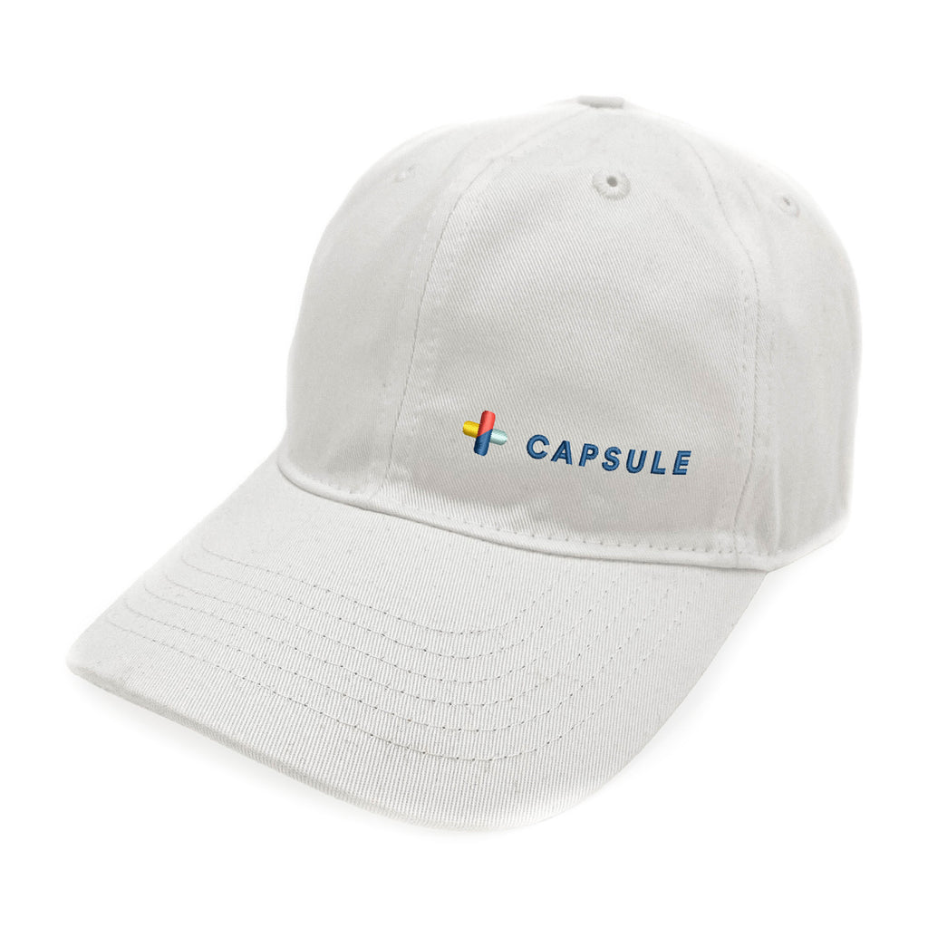 Merrimack Hat Co. Emerson Unstructured Cotton Cap Transfer - White - View 1