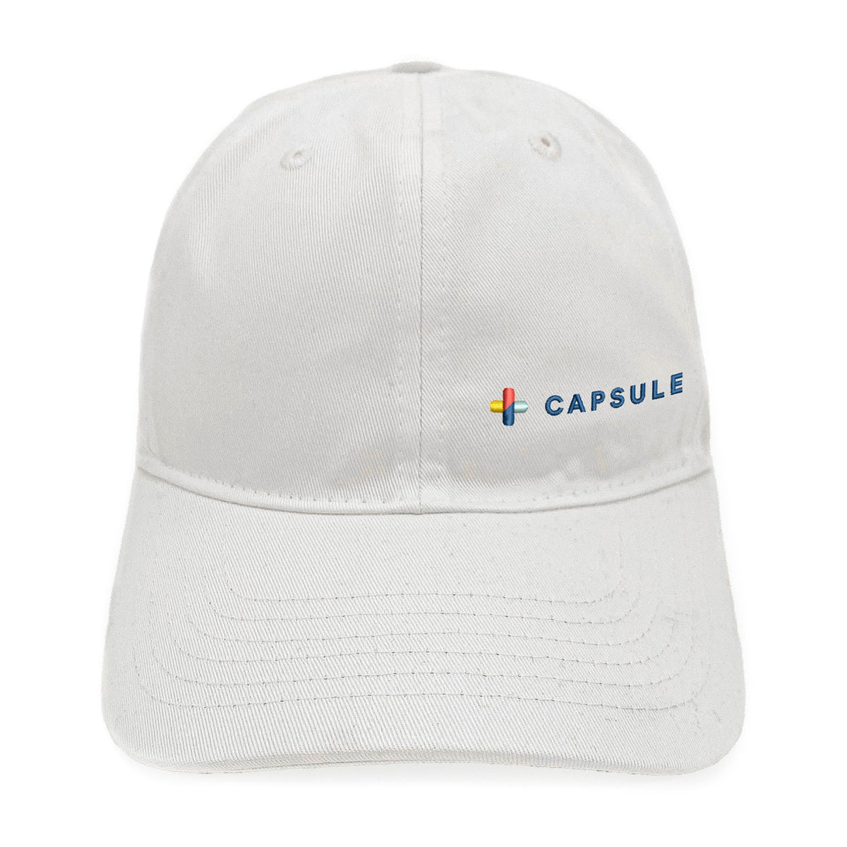 Merrimack Hat Co. Emerson Unstructured Cotton Cap Transfer - White - View 2