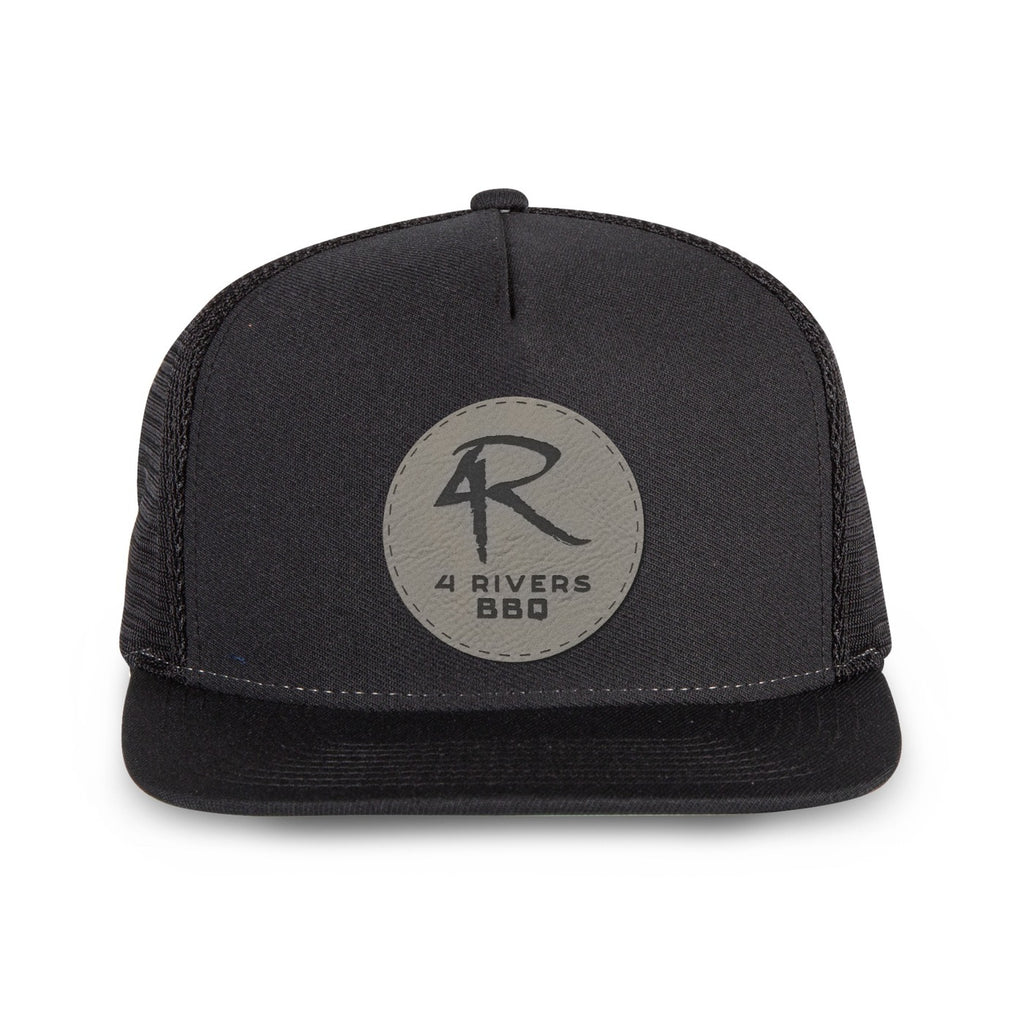 Merrimack Hat Co. Knox Quick Dry Trucker, 5 Panel Transfer - Black - View 2