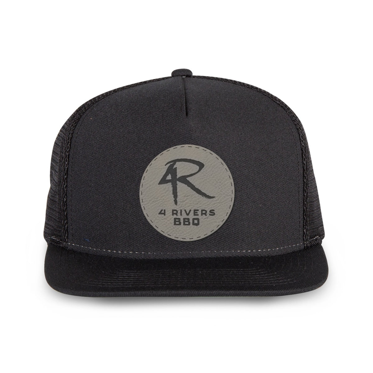 Merrimack Hat Co. Knox Quick Dry Trucker, 5 Panel Transfer - Black - View 2