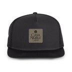 Merrimack Hat Co. Knox Quick Dry Trucker, 5 Panel Transfer - Black - View 3