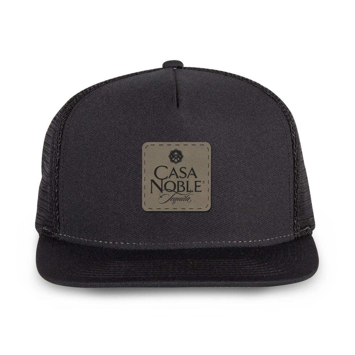 Merrimack Hat Co. Knox Quick Dry Trucker, 5 Panel Transfer - Black - View 3