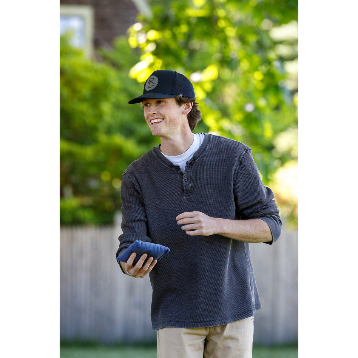 Merrimack Hat Co. Knox Quick Dry Trucker, 5 Panel Transfer - Black - View 5