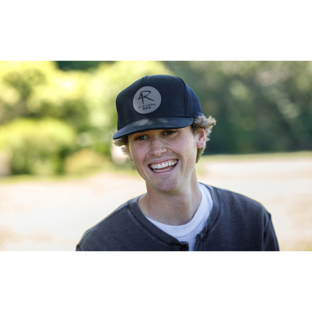 Merrimack Hat Co. Knox Quick Dry Trucker, 5 Panel Transfer - Black - View 7