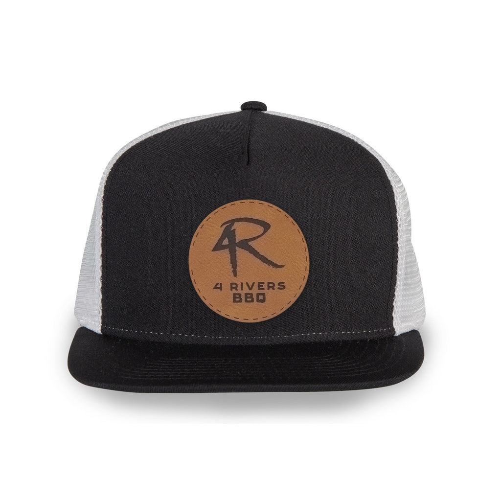 Merrimack Hat Co. Knox Quick Dry Trucker, 5 Panel Transfer - Black-White - View 2