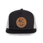 Merrimack Hat Co. Knox Quick Dry Trucker, 5 Panel Transfer - Black-White - View 2