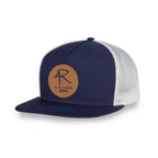 Merrimack Hat Co. Knox Quick Dry Trucker, 5 Panel Transfer - Navy/White - View 1