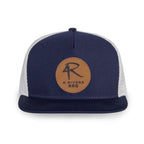 Merrimack Hat Co. Knox Quick Dry Trucker, 5 Panel Transfer - Navy/White - View 2