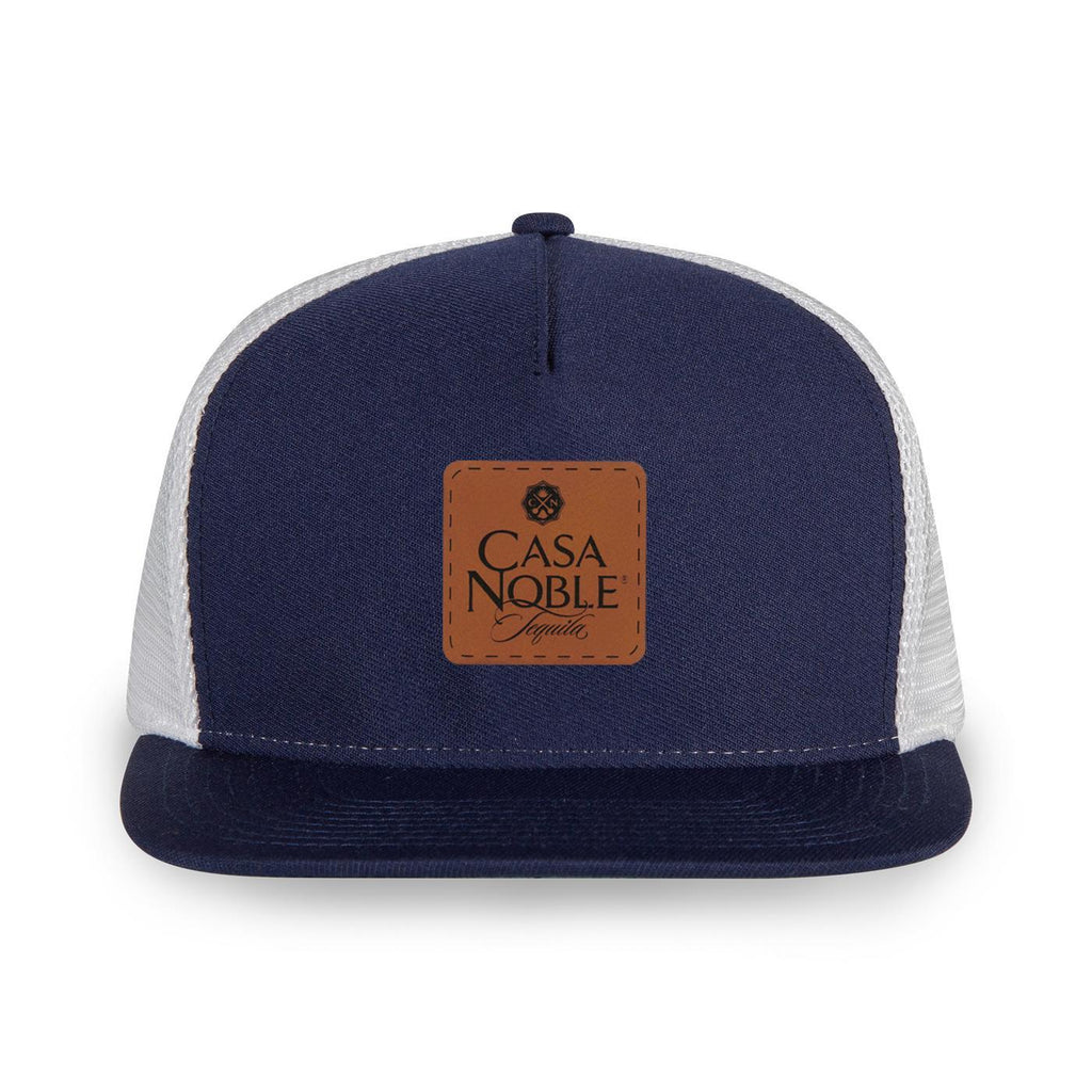 Merrimack Hat Co. Knox Quick Dry Trucker, 5 Panel Transfer - Navy/White - View 3