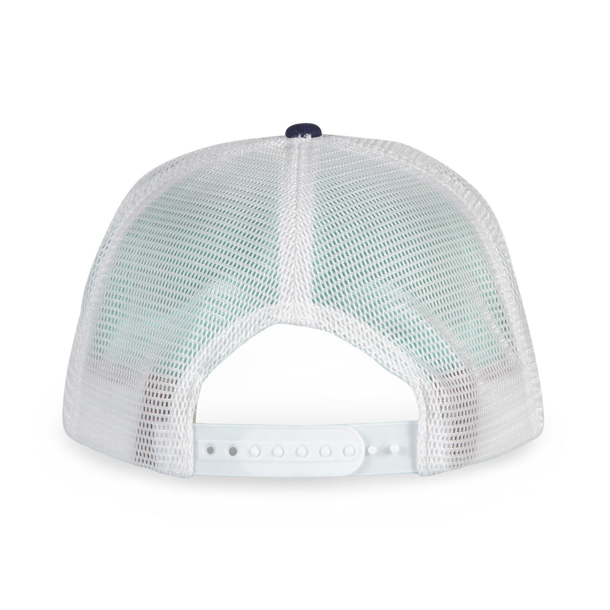 Merrimack Hat Co. Knox Quick Dry Trucker, 5 Panel Transfer - Navy/White - View 4