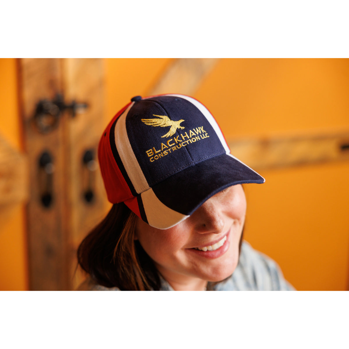 Merrimack Hat Co. Patriot Red White and Blue Cap Transfer - Red/White/Blue - View 4