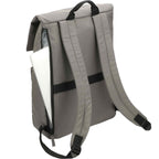 Merritt Recycled Computer Backpack with Flap Pocket, 15 Inch Transfer - Charcoal - Laptop Sleeve