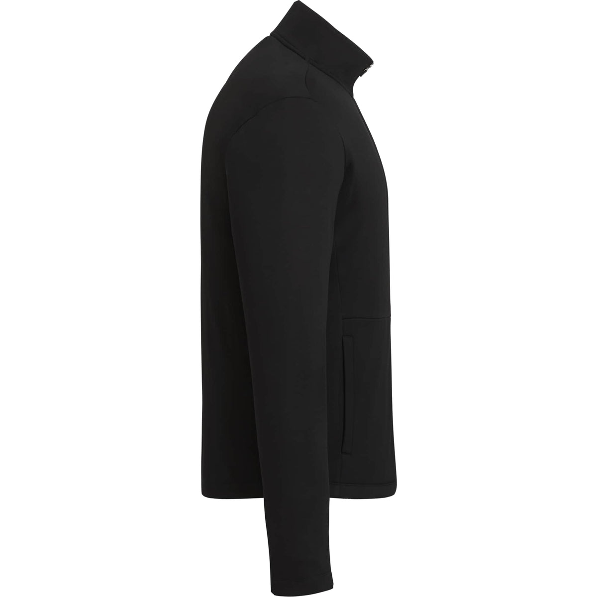 Merritt Recycled Fleece Full Zip for Men Transfer - Black - Right Side
