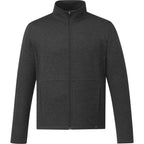 Merritt Recycled Fleece Full Zip for Men Transfer - Heather Dark Charcoal - Front