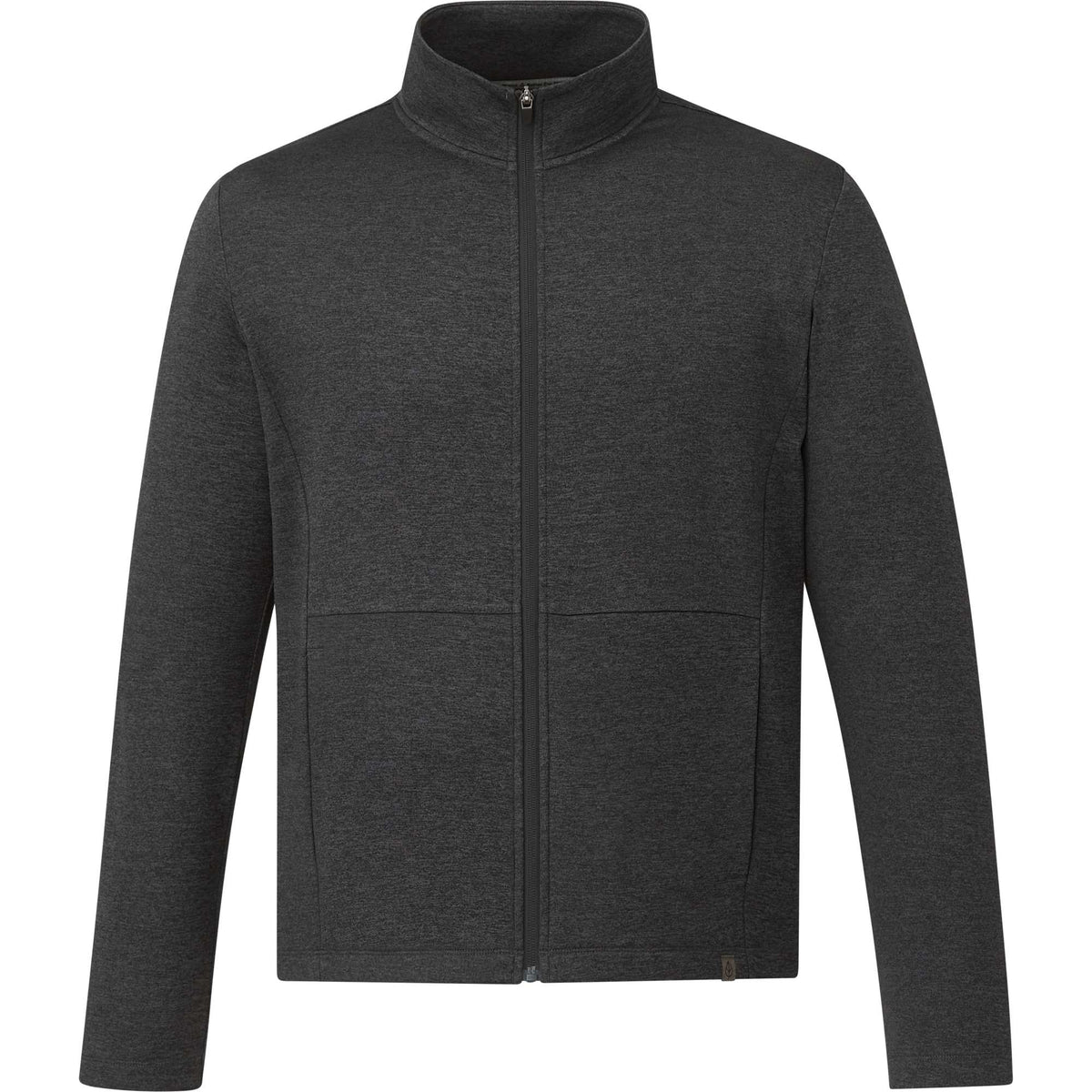 Merritt Recycled Fleece Full Zip for Men Transfer - Heather Dark Charcoal - Front