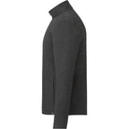 Merritt Recycled Fleece Full Zip for Men Transfer - Heather Dark Charcoal - Left Side