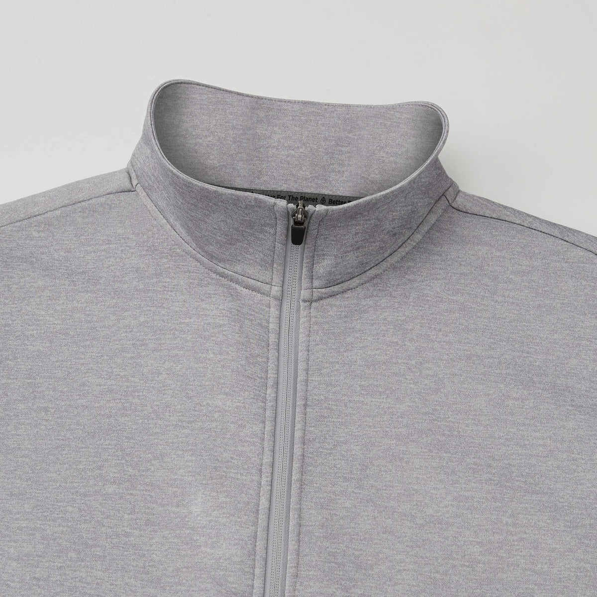 Merritt Recycled Fleece Full Zip for Men Transfer - Heather Grey - Detail 2