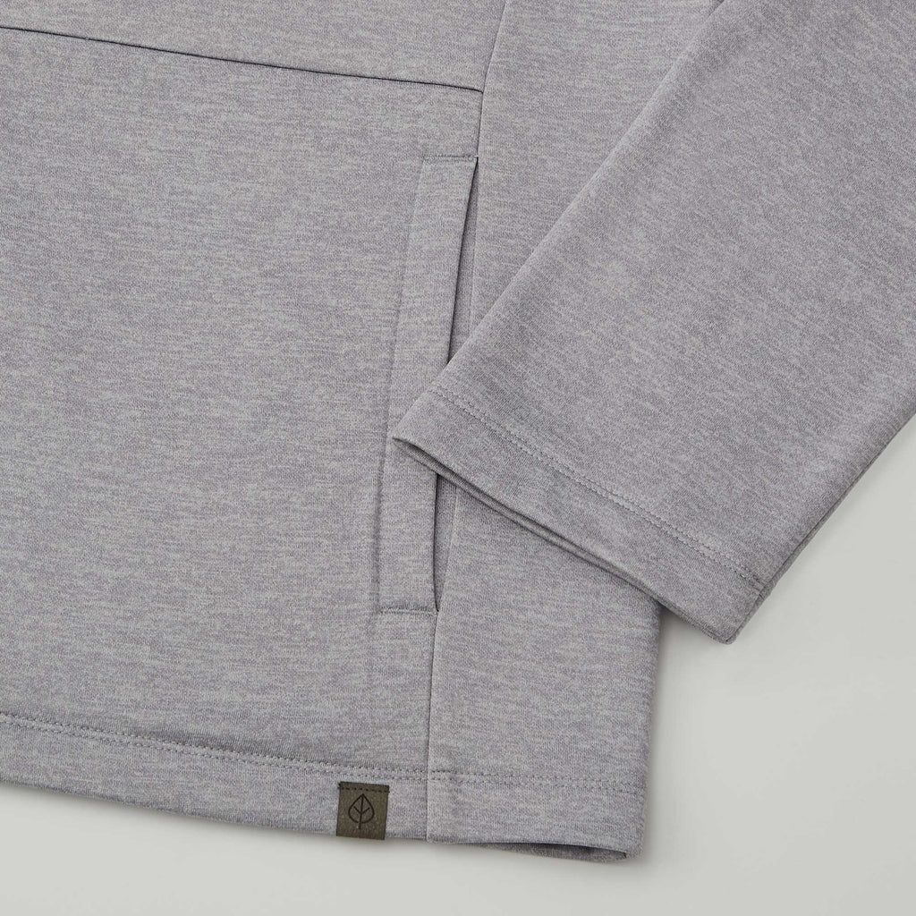 Merritt Recycled Fleece Full Zip for Men Transfer - Heather Grey - Detail 3
