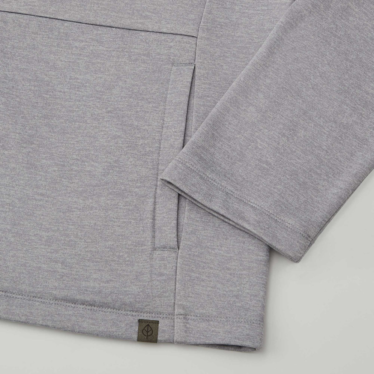 Merritt Recycled Fleece Full Zip for Men Transfer - Heather Grey - Detail 3