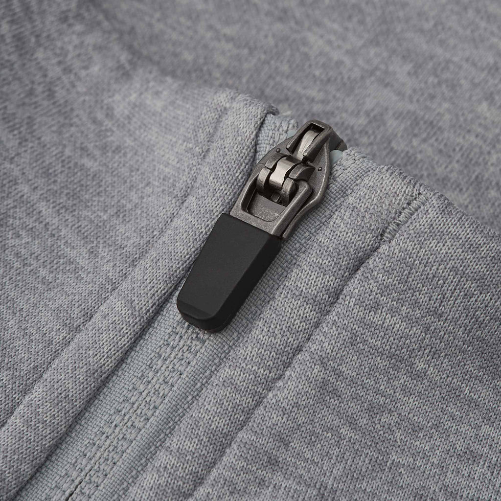 Merritt Recycled Fleece Full Zip for Men Transfer - Heather Grey - Detail 5