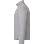 Merritt Recycled Fleece Full Zip for Men Transfer - Heather Grey - Left Side