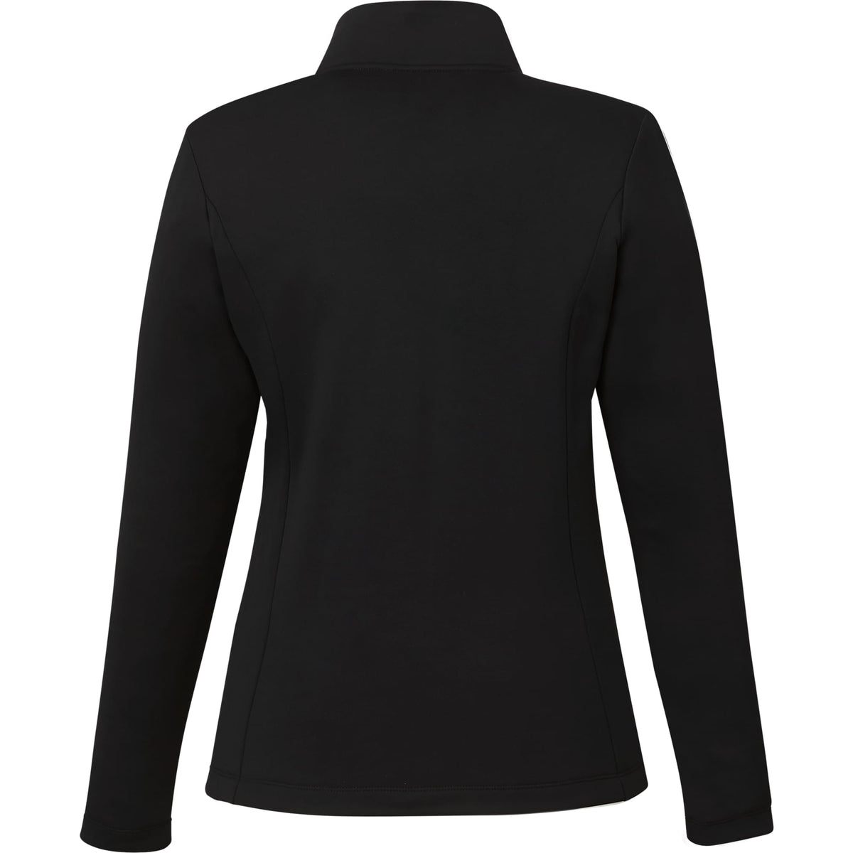 Merritt Recycled Fleece Full Zip for Women Transfer - Black - Back