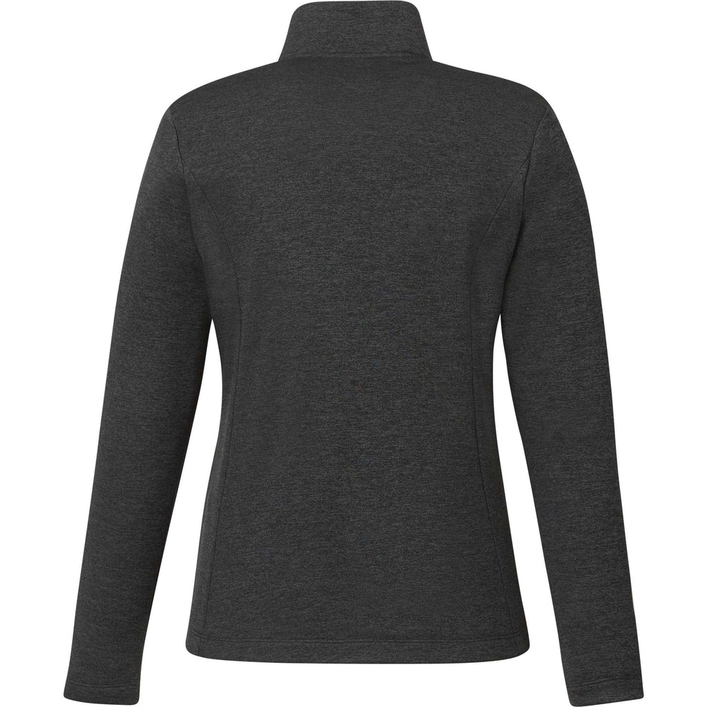 Merritt Recycled Fleece Full Zip for Women Transfer - Heather Dark Charcoal - Back