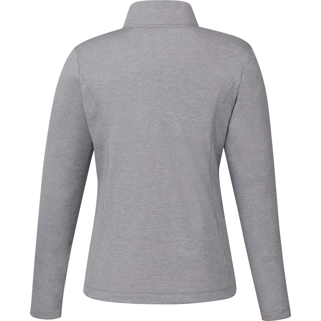 Merritt Recycled Fleece Full Zip for Women Transfer - Heather Grey - Back