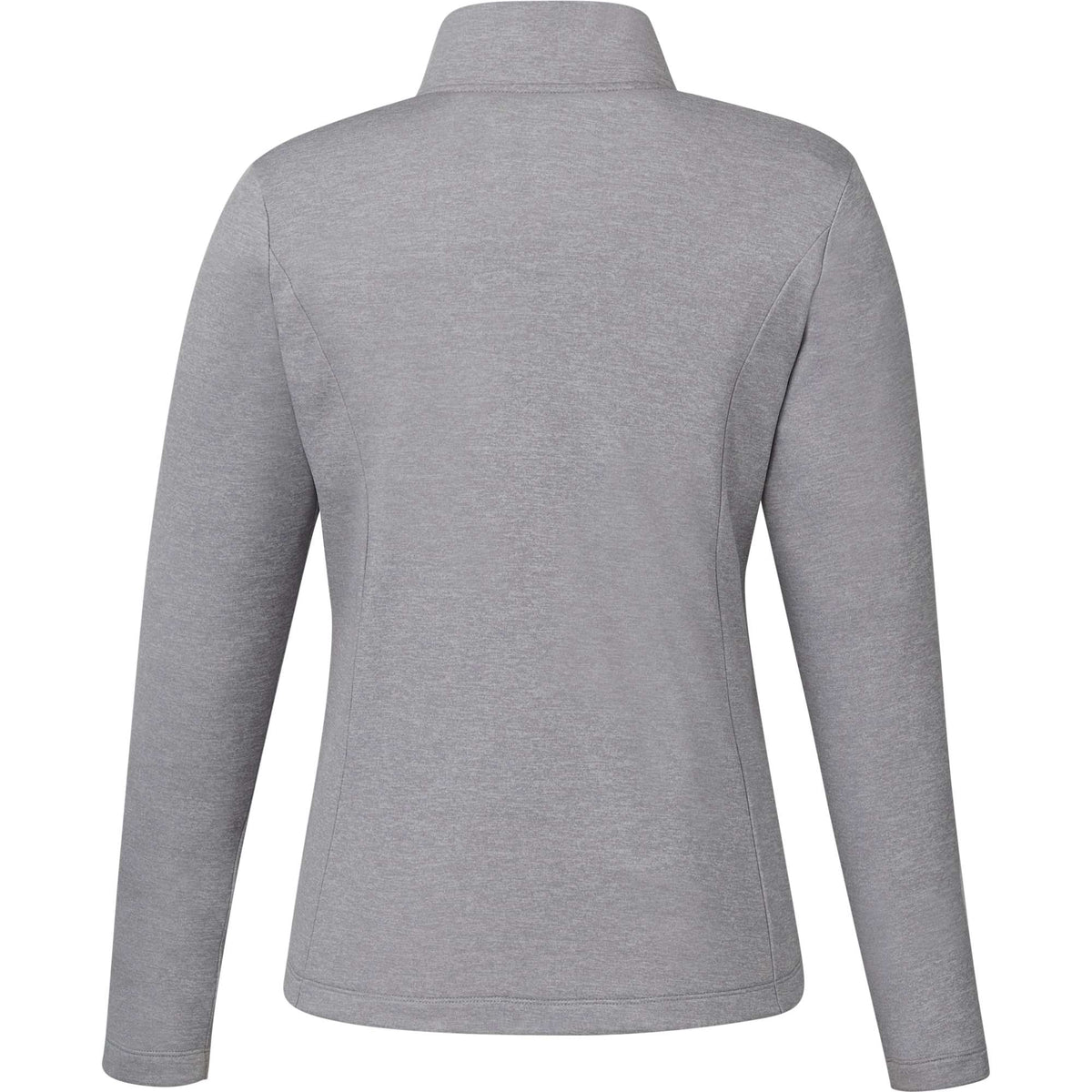 Merritt Recycled Fleece Full Zip for Women Transfer - Heather Grey - Back