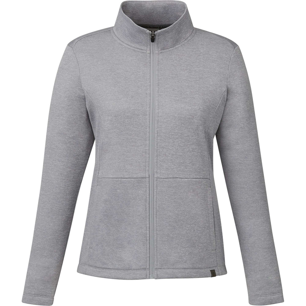 Merritt Recycled Fleece Full Zip for Women Transfer - Heather Grey - Front