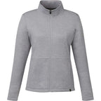 Merritt Recycled Fleece Full Zip for Women Transfer - Heather Grey - Front