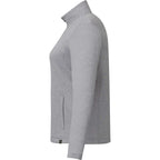 Merritt Recycled Fleece Full Zip for Women Transfer - Heather Grey - Left Side