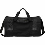 Mesh Duffel Bag in Recycled Polyester Embroidery - Black - Back