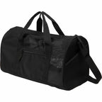 Mesh Duffel Bag in Recycled Polyester Embroidery - Black - Left Angle