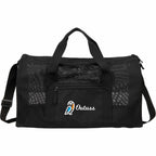 Mesh Duffel Bag in Recycled Polyester Full Color - Black - Front