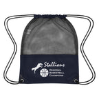 Mesh Sports Pack in Recycled PET - Navy - Silk Screen