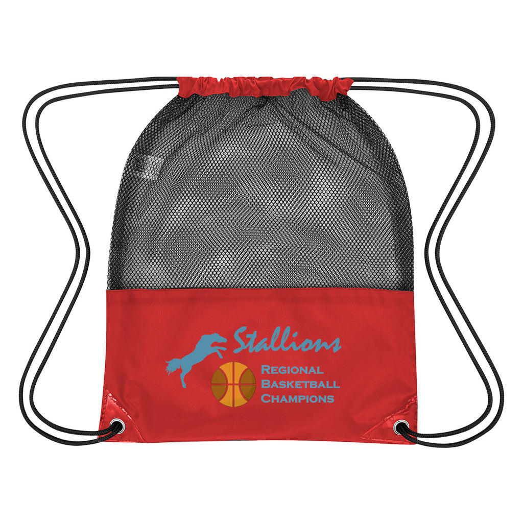 Mesh Sports Pack in Recycled PET - Red - Colorbrite