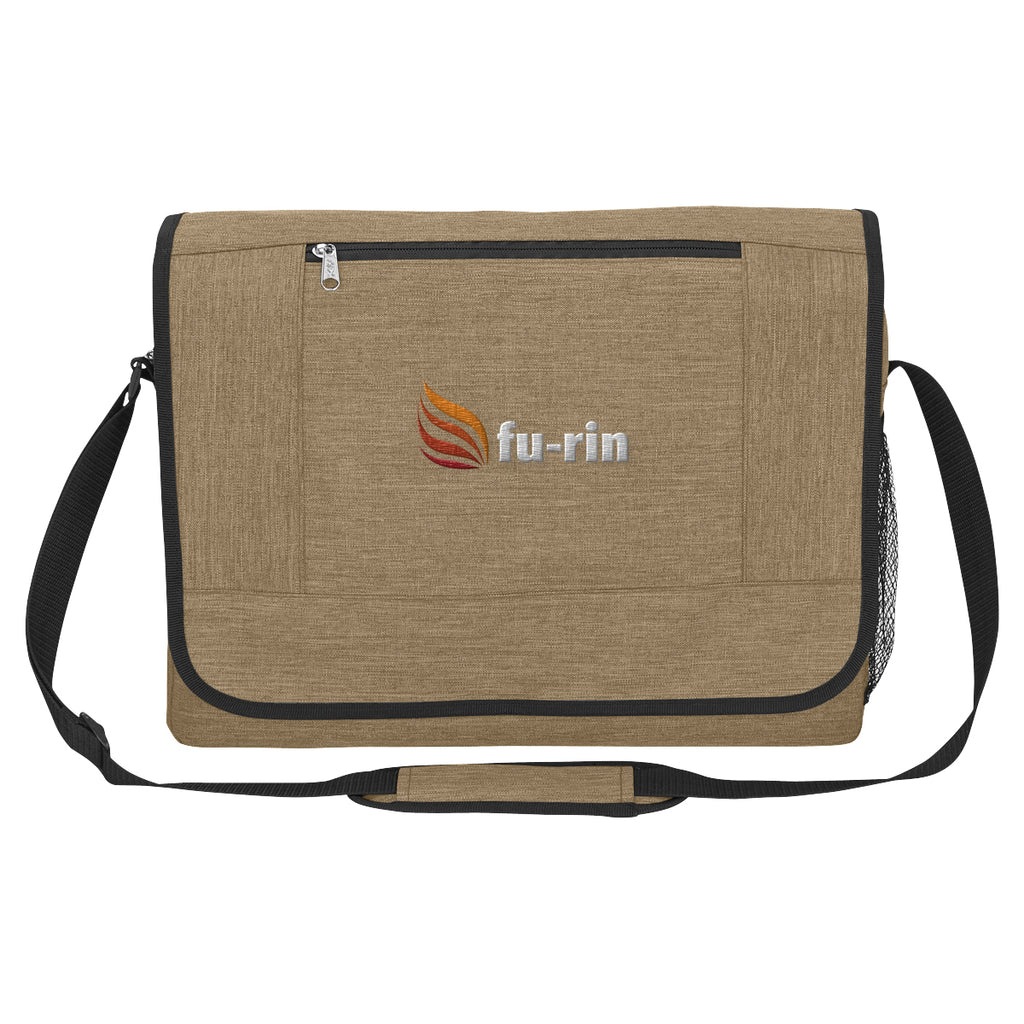 Messenger Bag, High Line - Beige - Embroidery