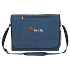 Messenger Bag, High Line Embroidery - Slate Blue - Embroidery