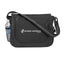 Messenger Bag with Striped Handle - Black - Silk Screen