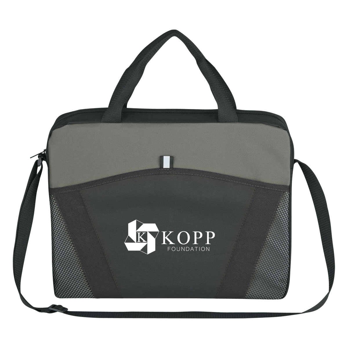 Messenger Brief, Casual Friday - Black - Silk Screen
