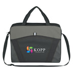 Messenger Brief, Casual Friday Embroidery - Black - Colorbrite