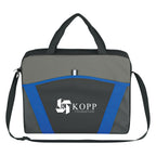 Messenger Brief, Casual Friday - Royal Blue - Silk Screen